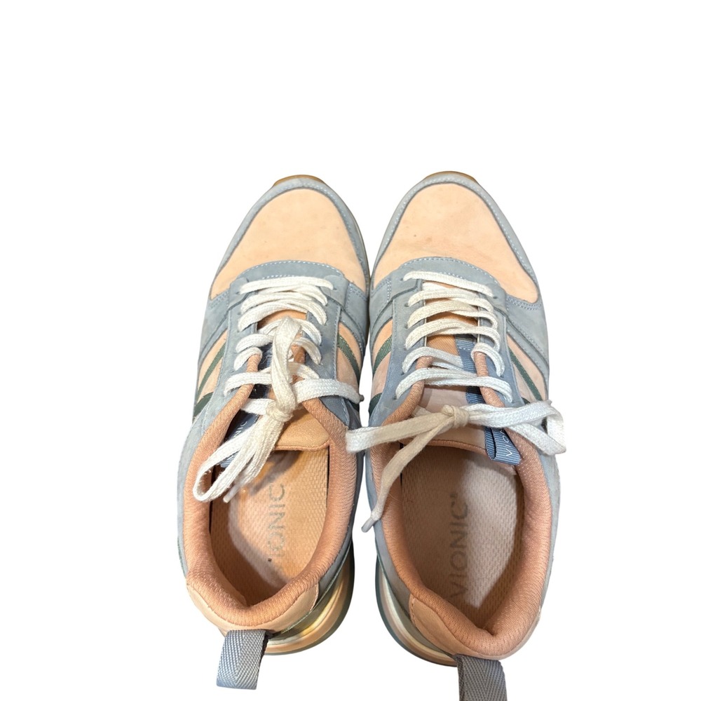 Vionic Rechelle NBK Women's Sneakers Size 8 Light Blue Peach Comfort Athletic